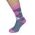 Hot Pink Diamond Pattern Bright Mens Socks