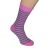 Hot Pink Striped Bright Mens Socks