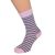 Pale Pink Striped Mens Socks