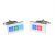 Contemporary Coloured Chemical Table Candy Cane Cufflinks