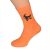 Halloween Witch on Her  Broomstick Orange Mens Socks