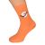 Halloween Black Bats & Glow in the Dark Full Moon Orange Mens Socks