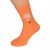 Halloween Spider in His Web Orange Mens Socks