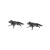 English Made Pewter Running Fox Cufflinks