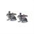 English Made Rabbit Pewter Cufflinks