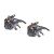 English Made Spaniel Dog & Pheasant Bird Pewter Cufflinks