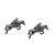 English Made Pewter Jockey on Horseback Equestrian Cufflinks