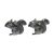 English Made Squirrel Pewter Cufflinks
