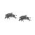 English Made Running Boar Pewter Cufflinks