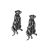 English Made Meerkat Pewter Cufflinks