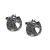English Made Horses Head Lucky Horseshoe Pewter Cufflinks