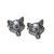 English Made Fox Head Pewter Cufflinks