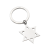 Star of David Keyring Boxed (Engravable)