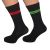 Pair of Red Port & Green Starboard Nautical Stripe Cotton Rich Woven Socks
