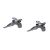English Made Flying Pheasant Pewter Cufflinks