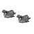 English Made Swan Bird Pewter Cufflinks