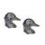 English Made Ducks Head Pewter Cufflinks