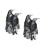English Made Penguin Pewter Cufflinks