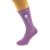 Top Hat & Moustache Mens Purple Wedding Socks