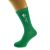 Top Hat & Moustache Mens Green Wedding Socks