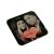 Personalised  You + Me = Us Black & White Image with Pink Heart Coaster
