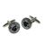 Silhouette Drumkit on Music Sheet Cufflinks