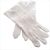 One Size Mens White Cotton Gloves with Senior Warden Masonic Design