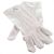 One Size Mens White Cotton Gloves with W. Master Masonic Design