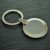 Polished Round Keyring with plate for Engraving or Doming