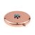 Forget me Not Design Round Rose Gold Handbag Mirror (engravable)