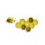Raw Brushed Brass Honeycomb Lapel Pin Badge