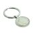Silver Keyring with Polished Decimal Old Large Five Penny (engravable)