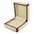 Cream Leatherette Deluxe Cufflinks Box