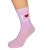 I Love Puggles Ladies Pink Socks