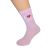 I Love Yorkipoos Ladies Pink Socks