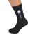 Top Hat & Moustache Mens Black & White Wedding Socks