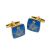 Masonic Blue & Gold Plated Cufflinks with G