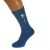 Top Hat & Moustache Mens Blue Wedding Socks