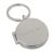 Silver Finish De Luxe Opening Round Shaped Keyring (Engravable)