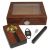 Burl Glass Top Humidor With Starter Set Boxed (1)