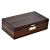 High Lacquered Stripped Double Humidifier And Digital Hygrometer, Lockable 75ct Humidor (1)