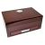 High Lacquered Stripped With Ashtray & 2 Cutters 15ct Humidor (1)