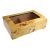 Burl Maple Window Humidor 50 Size Outside Dial Hygrometer  & Humidifier Pad (1)