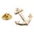 3D Anchor Gold Plated Metal Enamel Lapel Pin Badge