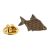 Bronze Bream Fish Metal Enamel Lapel Pin Badge