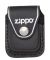 Zippo Black Leather Lighter Pouch With Clip