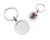 Polished Silver Keyring with 25mm Recess for doming (engravable)