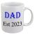 Dad Est. with any Date Ceramic Mug
