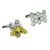 Honey Bumble Bee & Honeycomb mixed pair of cufflinks