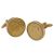 Gold plated Lucky Sixpence in Gold Plated Cufflinks